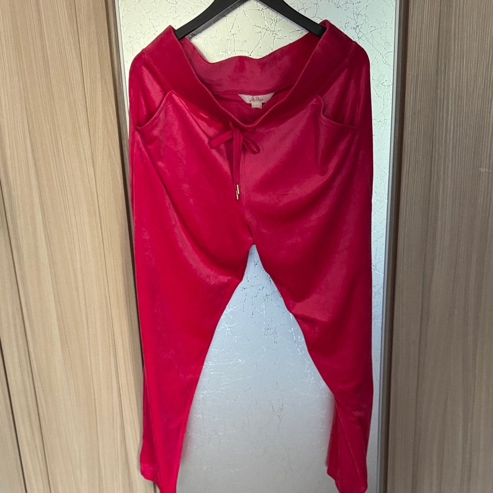 Lilly Pulitzer Red Track Pants